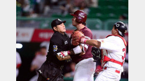 SK-넥센, 박병호 사구에 벤치클리어링