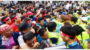노량진 수산시장 세번째 강제집행 불발