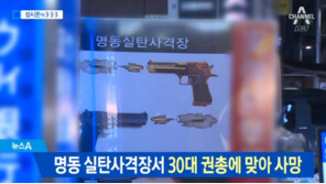 명동 실탄사격장서 30대 남성, 스스로 쏜 총탄에 맞아 사망