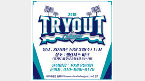 ‘제2의 한선태’ 찾아라, 파주 챌린저스 10월 3일 트라이아웃 실시