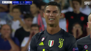 ‘호날두 퇴장’ 유벤투스, 10명으로 발렌시아에 2-0 승