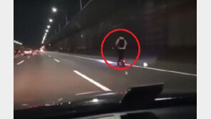 [영상]전동킥보드, 서울외곽순환고속도로 질주…주의만 받고 끝?