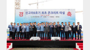 신고리 6호기 원자로 건물 공사 착수… 2023년 3월 준공 예정