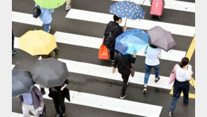 우산 챙기세요…오후엔 대부분 그쳐