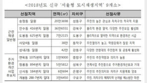 저층주거지 서울형 도시재생 9곳 선정…5년간 600억 투입