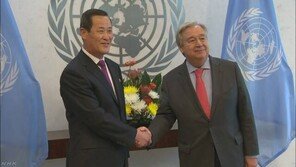 김성 北 유엔대사 공식 부임…질문엔 ‘묵묵부답’