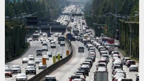 추석 당일 오전부터 전국 고속道 ‘혼잡’…오후 4~5시 절정