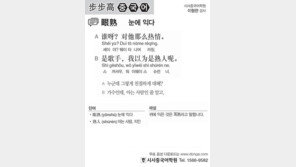[시사중국어학원]눈에 익다