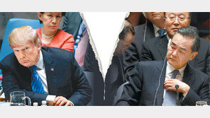 트럼프 “무역갈등 中, 나의 선거승리 원치않아” 中 왕이, 헛기침하고 째려보며 “근거없는 비난”