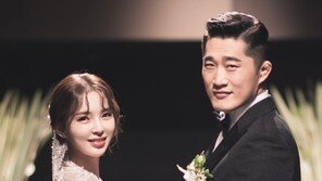 김동현♥송하율, 결혼식 본식 사진 “행복한 가정 꾸리겠다”