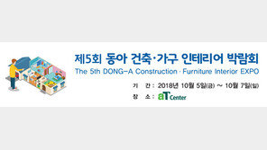 ‘동아 건축·가구 인테리어 박람회’ 5일 개막