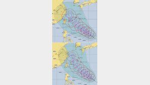 美 JTWC 태풍 콩레이 예상 진로 수정…한반도 향할 확률 ‘Up’