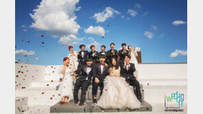 ‘10월 결혼’ 유상무♥김연지, 개그맨 동료 함께한 웨딩사진 공개