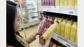 롯데마트, ‘건강한 착즙주스’ 2종 출시