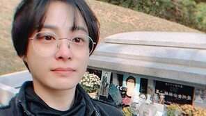“그리운 오빠” 배우 박희본, 故 김주혁 생일 맞아 산소 방문