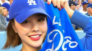 “실시간 LA다저스”…박은지, 류현진 경기 직관 인증