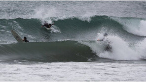 태풍 오는데 위험천만 서핑?…아찔한 안전불감증