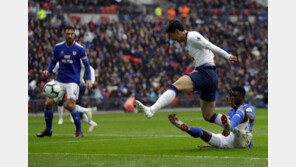 손흥민, 카디프 시티전 72분 소화…첫 골은 다음 기회에