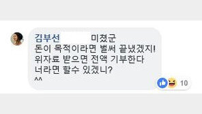 후원금 요청 김부선 “위자료 때문 이재명에 소송? 미쳤군, 전액 기부” 발끈