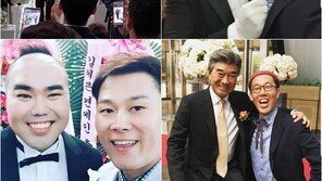 “오랑캐 장가갔다” 김지호, 개그맨들 축하 속 1세 연하와 결혼