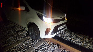  철길에 차 두고 도주…무면허 곡예운전 20대 검거