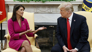 물러났나 밀려났나… ‘트럼프 외교 아이콘’ 헤일리 사임 뒷말