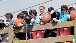 “백두산-한라산 물이 만났다”… 평화통일 기원