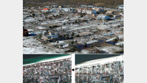 폐허가 된 해변마을… 허리케인 ‘마이클’ 美 6개주 휩쓸어 18명 사망