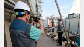 안전모 안쓰고 난간 부실… 현장소장 술냄새까지