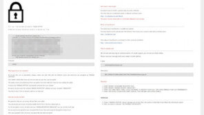 원본파일 삭제하는 랜섬웨어 등장…온라인광고 클릭조심