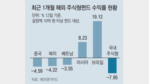 믿었던 북미마저 마이너스로… 해외펀드 투자자들 비명