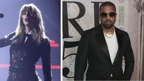 박수받은 스위프트… 조롱받은 웨스트