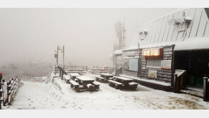 ‘설악에 수북’ 첫눈 적설량 7㎝…작년보다 16일 빨라