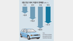 자동차 3대 시장 꽁꽁… 업계 3분기 ‘어닝 쇼크’ 우려