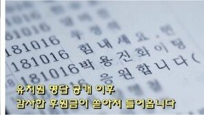 박용진, 후원금 명단 공개 “후원금 급증 감사…끝까지 가보겠다”