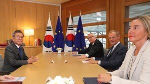 靑 “韓·EU 공동성명, CVID 이견에 무산?…명백한 오보”