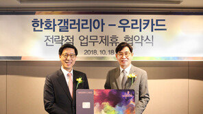 우리카드-한화갤러리아 업무협약