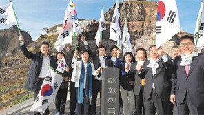 여야 의원들, 독도의 날 독도 방문
