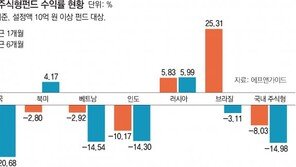 해외 주식형펀드 투자 희비… ‘옥석’을 가려라