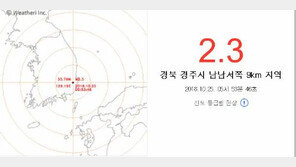 경주서 규모 2.3 지진…시민들 “지진 느끼고 잠 못자, 너무 싫다 이느낌”