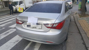 부평고 앞 등굣길 방해 불법 주차… 결국 과태료