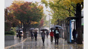 천둥번개·돌풍 동반 요란한 가을비…체감온도 ‘뚝’