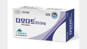 현대약품, 탈모·전립선비대증 치료제 ‘다모다트’ 정제형 출시