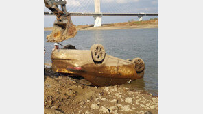 3년 전 실종된 30대, 수면 낮아진 영산강에 차량 떠오르며 발견