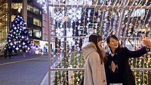 롯데월드타워는 벌써 크리스마스…35만여개 크리스털 눈꽃 점등