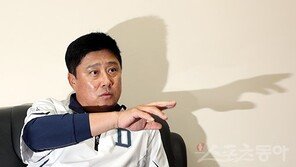 초겨울 150㎞ 피칭머신 앞에 선 두산 타자들