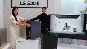 원목 입고 수납공간… 가구가 된 가전