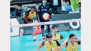 OK저축은행, 디펜딩챔프 대한항공 상대로 ‘뒤집기 쇼’