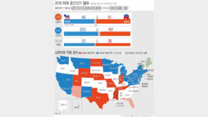 美중간선거 개표 막바지…민주당 하원 223석 확정