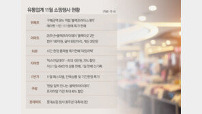 “1초에 52개씩” 11월 유통업계 매출 신기록 속출